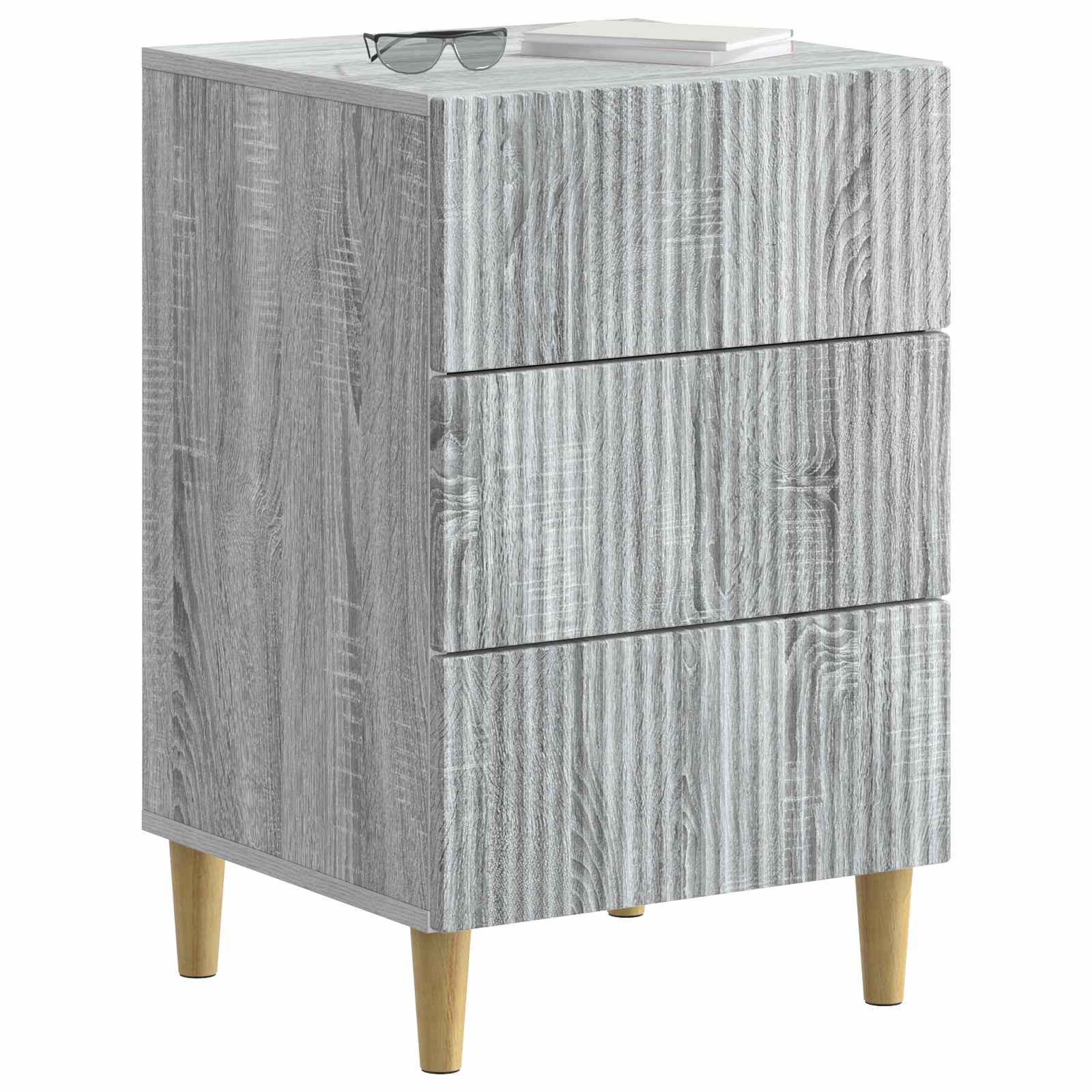 Κομοδίνο Γκρι Sonoma 43 x 41 x 66,5 εκ. Επεξεργασμένο Ξύλο - Pakobazaar