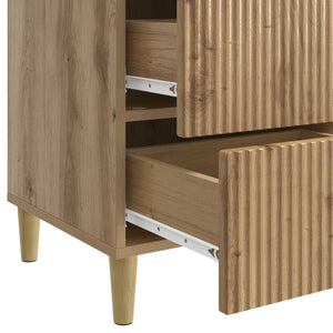 Κομοδίνο Artisan Δρυς 43 x 41 x 66,5 εκ. Επεξεργασμένο Ξύλο - Pakobazaar