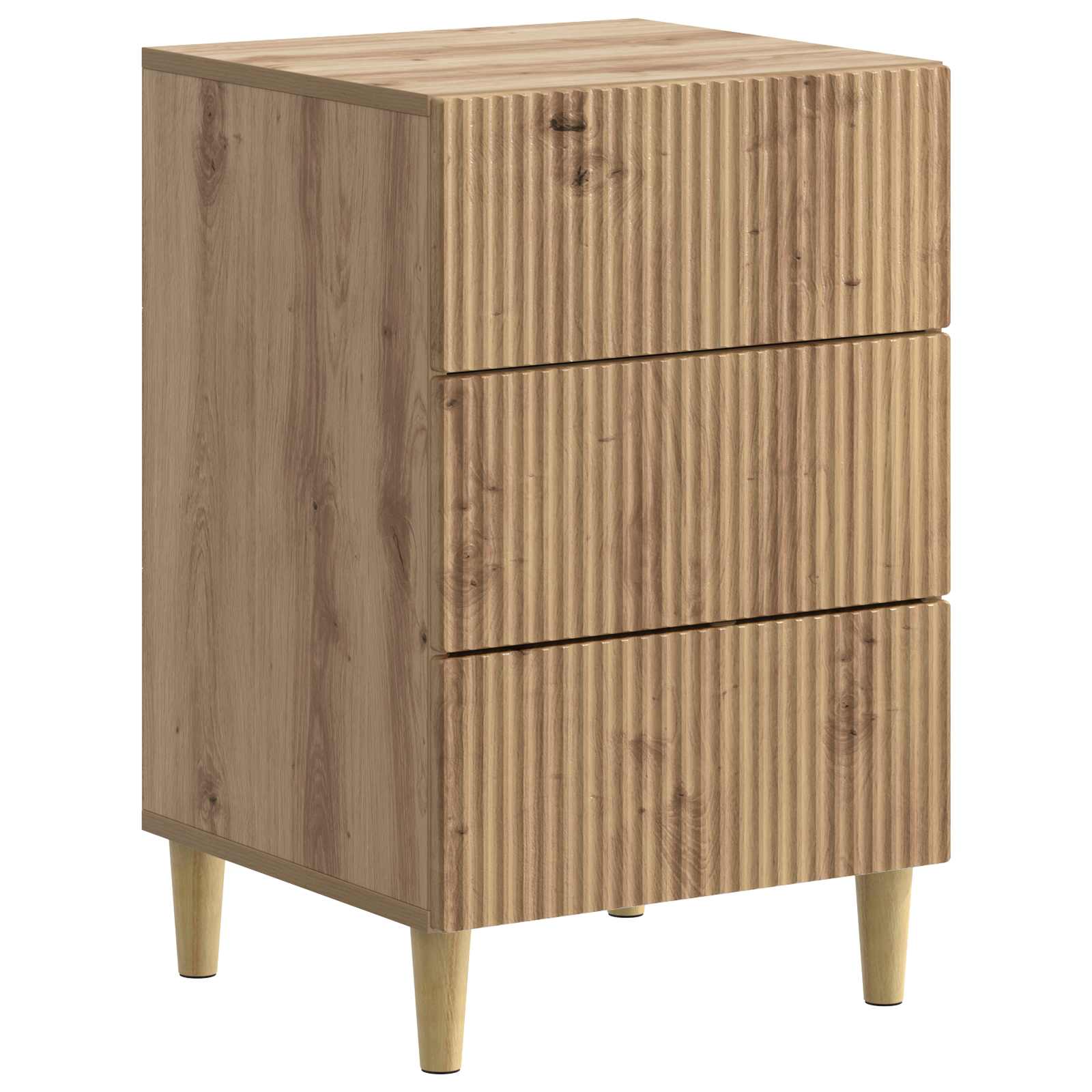 Κομοδίνο Artisan Δρυς 43 x 41 x 66,5 εκ. Επεξεργασμένο Ξύλο - Pakobazaar