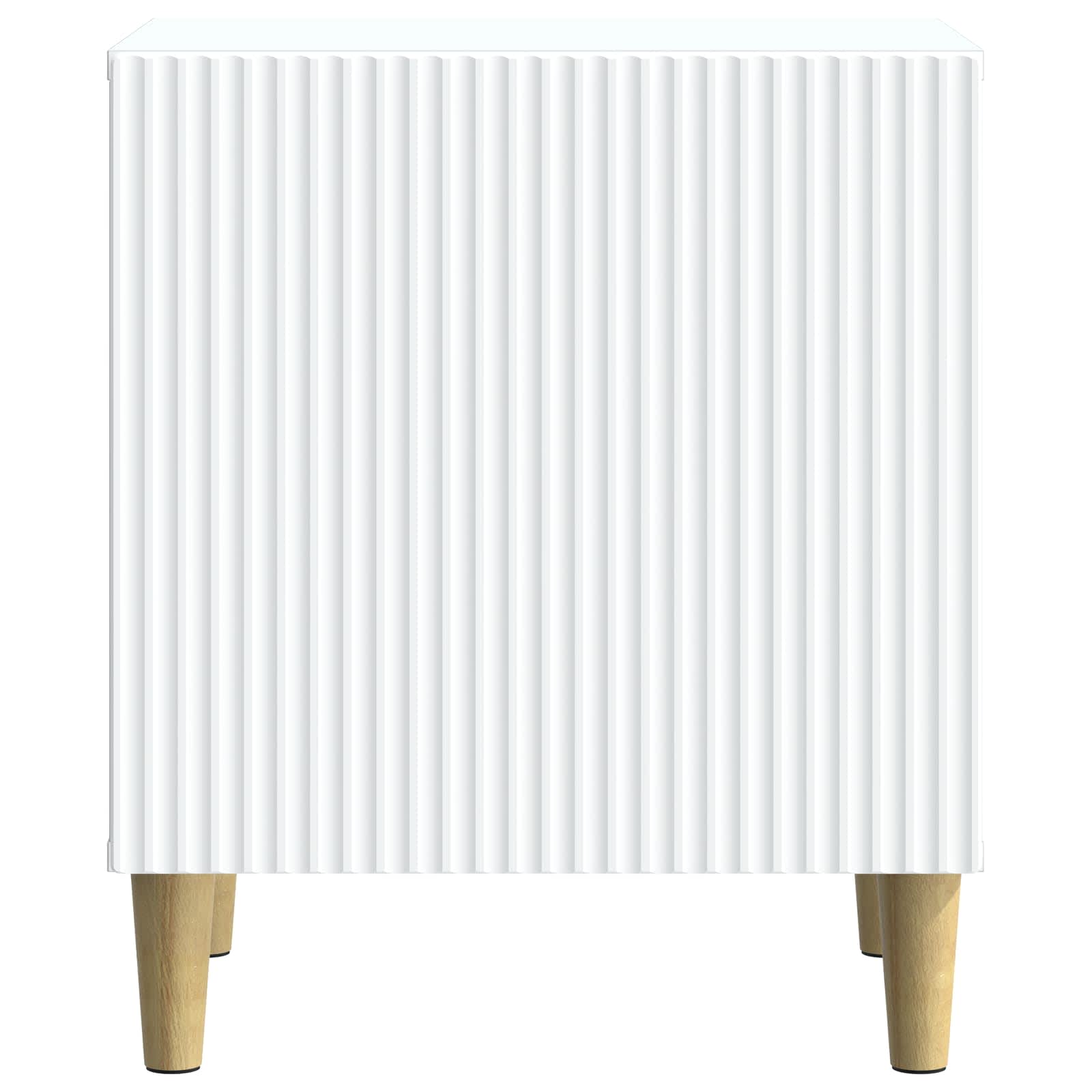 Κομοδίνο 2 pcs Λευκό 43 x 34,5 x 50 εκ Επεξεργασμένο Ξύλο - Pakobazaar