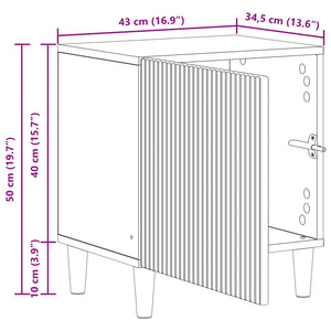 Κομοδίνο Sonoma Δρυς 43 x 34,5 x 50 εκ Επεξεργασμένο Ξύλο - Pakobazaar