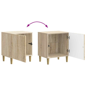 Κομοδίνο 2 pcs Sonoma Δρυς 43 x 34,5 x 50 εκ Επεξεργασμένο Ξύλο - Pakobazaar