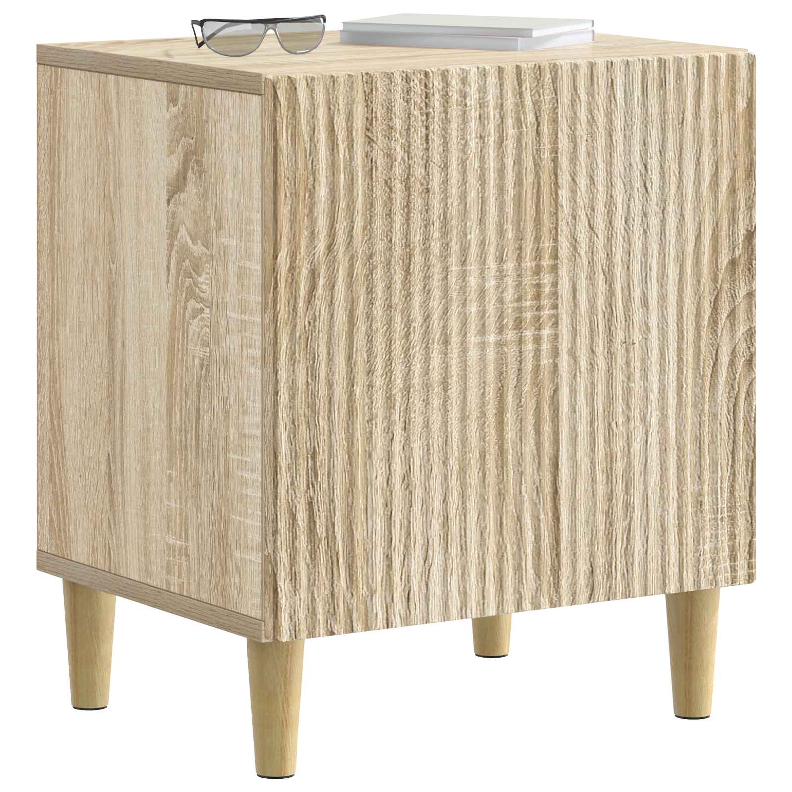 Κομοδίνο 2 pcs Sonoma Δρυς 43 x 34,5 x 50 εκ Επεξεργασμένο Ξύλο - Pakobazaar
