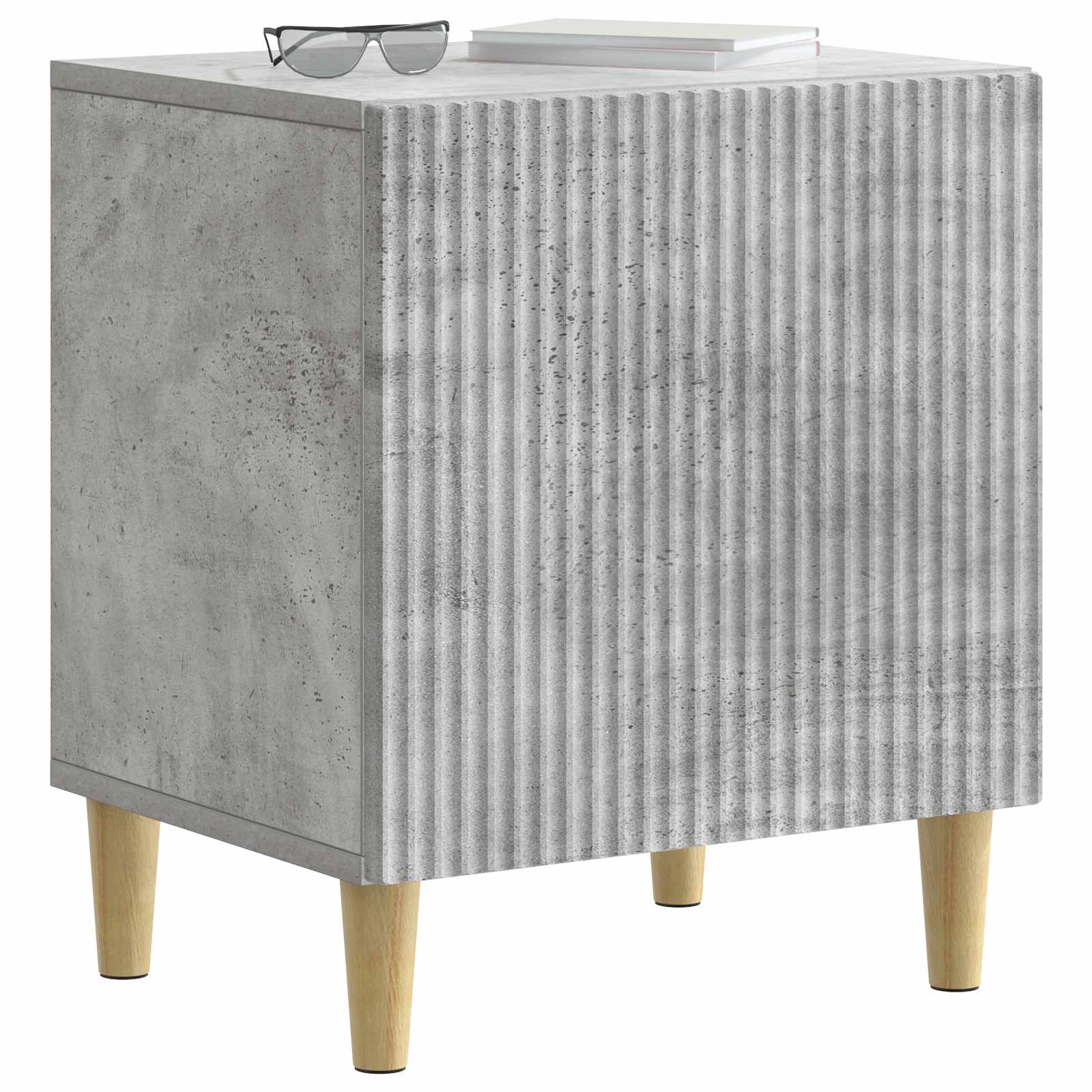 Κομοδίνο 2 pcs Γκρι Σκυροδέματος 43 x 34,5 x 50 εκ - Pakobazaar