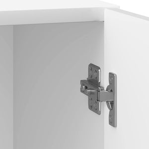 Κομοδίνο 2 pcs Γυαλιστερό Λευκό 43 x 34,5 x 50 εκ - Pakobazaar