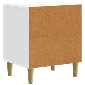 Κομοδίνο 2 pcs Γυαλιστερό Λευκό 43 x 34,5 x 50 εκ - Pakobazaar