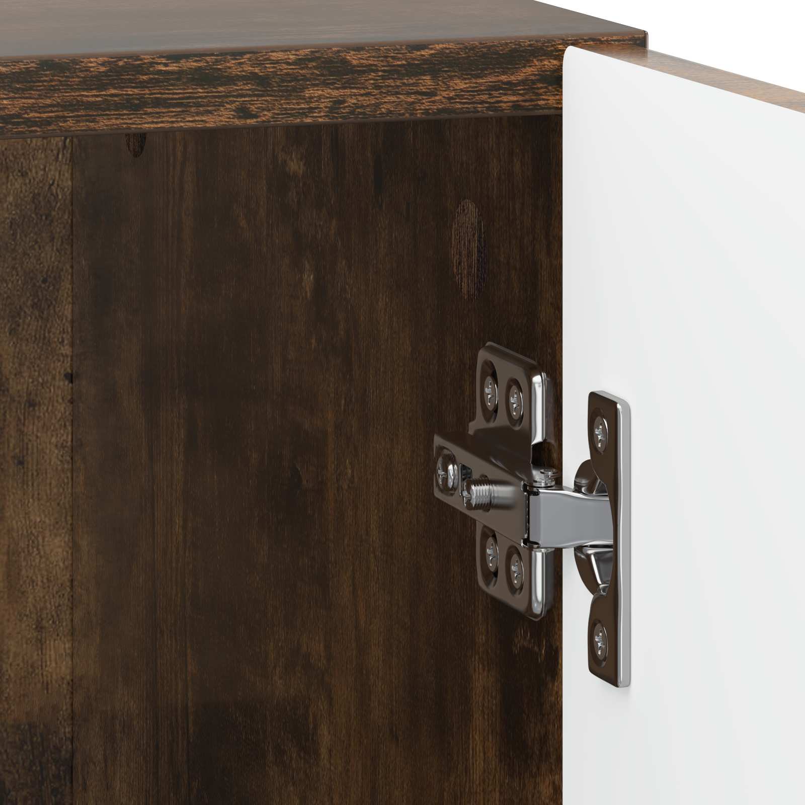 Κομοδίνο 2 pcs Καπνισμένο Ξύλο Δρυός 43 x 34,5 x 50 εκ - Pakobazaar