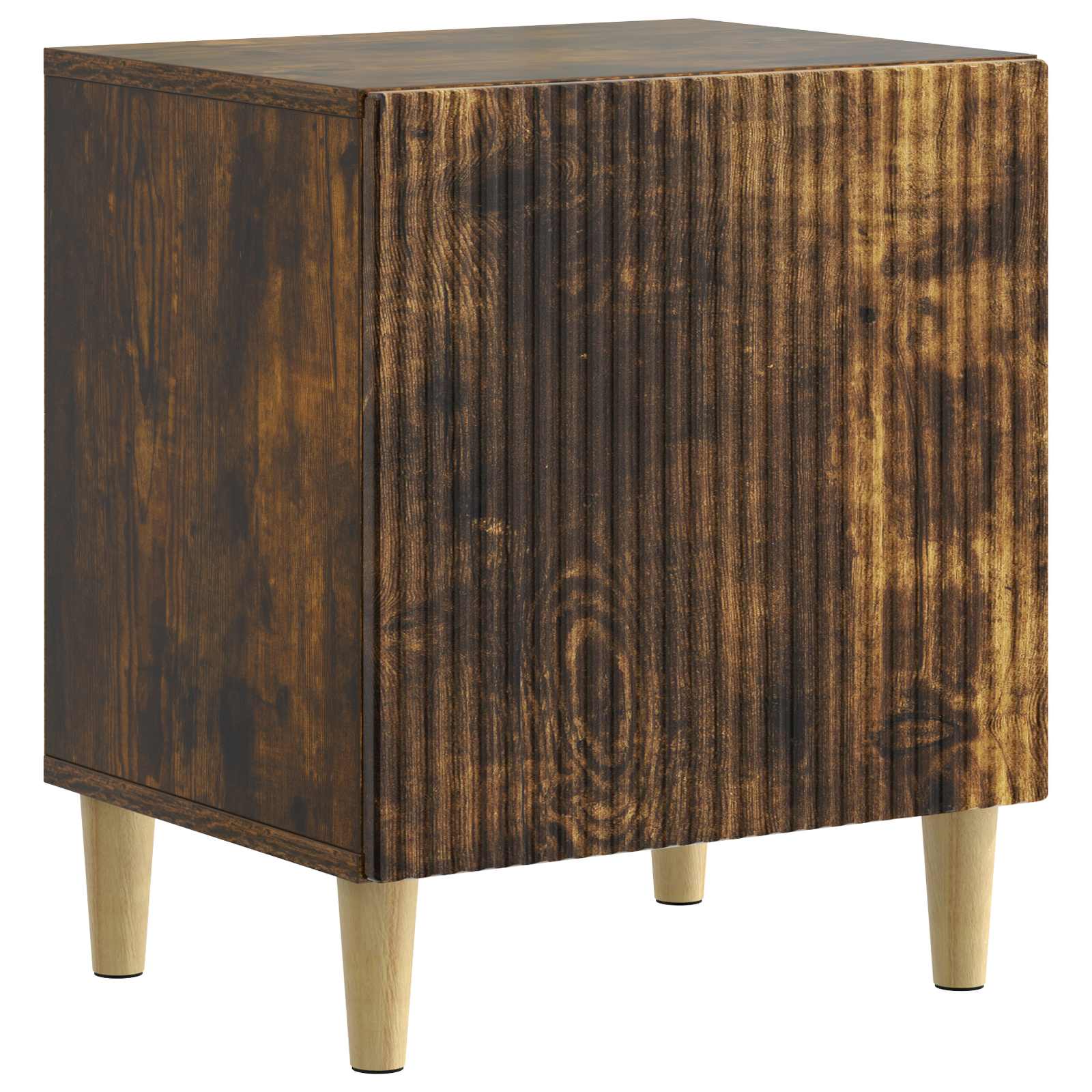 Κομοδίνο 2 pcs Καπνισμένο Ξύλο Δρυός 43 x 34,5 x 50 εκ - Pakobazaar