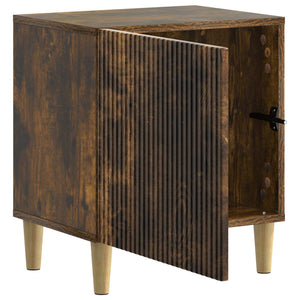 Κομοδίνο 2 pcs Καπνισμένο Ξύλο Δρυός 43 x 34,5 x 50 εκ - Pakobazaar