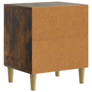 Κομοδίνο 2 pcs Καπνισμένο Ξύλο Δρυός 43 x 34,5 x 50 εκ - Pakobazaar