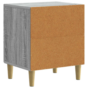 Κομοδίνο 2 pcs Γκρι Sonoma 43 x 34,5 x 50 εκ Επεξεργασμένο Ξύλο - Pakobazaar