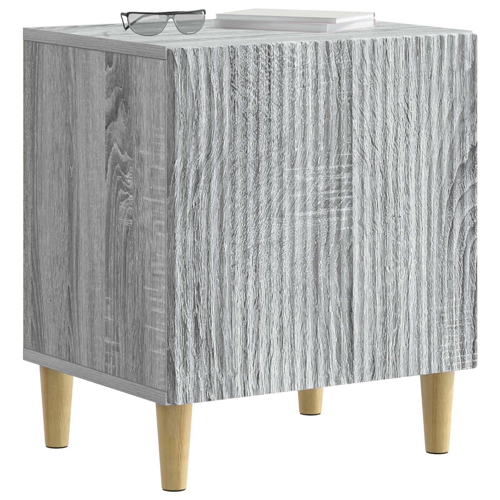Κομοδίνο 2 pcs Γκρι Sonoma 43 x 34,5 x 50 εκ Επεξεργασμένο Ξύλο - Pakobazaar