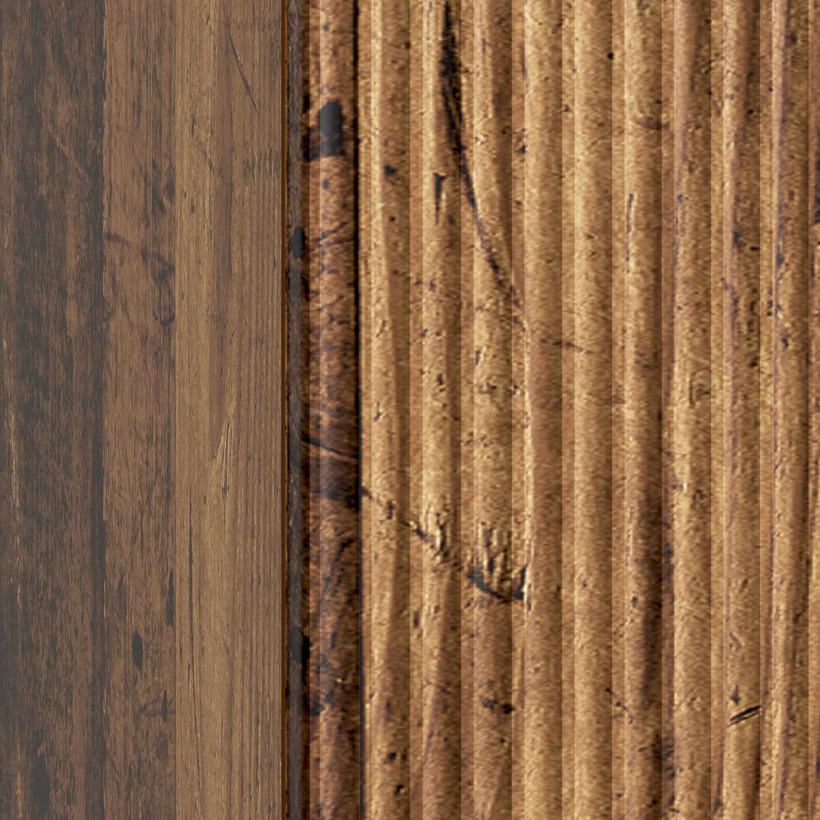 Κομοδίνο 2 pcs Παλαιωμένο ξύλο 43 x 34,5 x 50 εκ - Pakobazaar