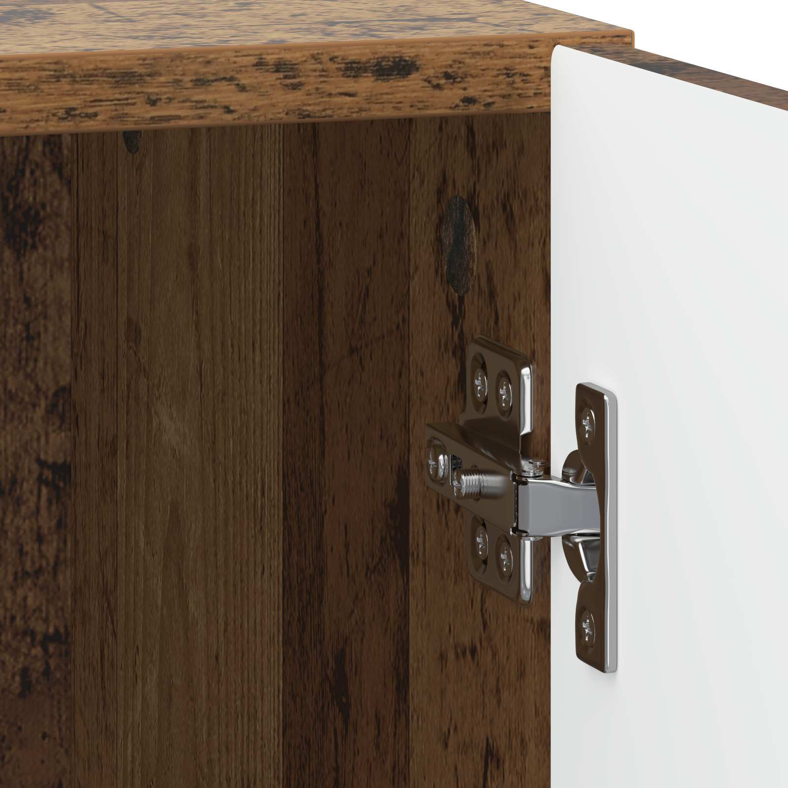 Κομοδίνο 2 pcs Παλαιωμένο ξύλο 43 x 34,5 x 50 εκ - Pakobazaar