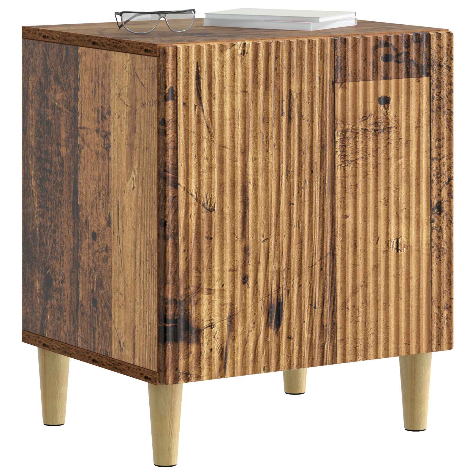 Κομοδίνο 2 pcs Παλαιωμένο ξύλο 43 x 34,5 x 50 εκ - Pakobazaar