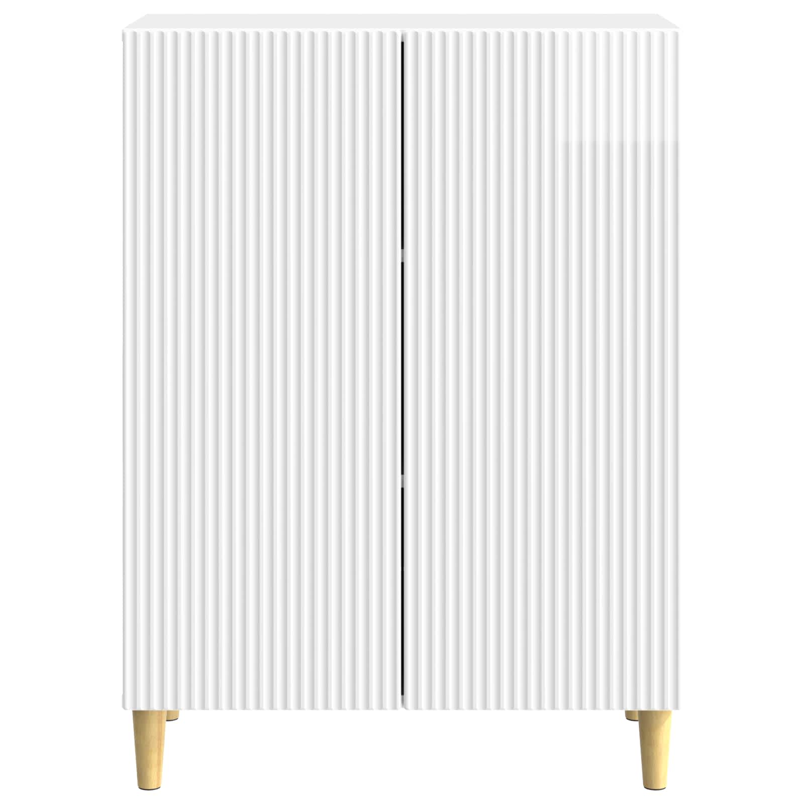 Πλαϊνό γραφείο Γυαλιστερό Λευκό 66 x 34,5 x 90 εκ - Pakobazaar