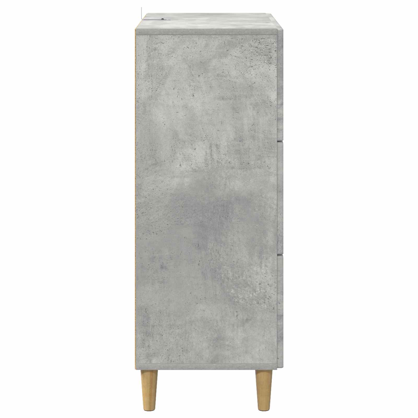 Ντουλάπι με Συρτάρια Γκρι Σκυροδέματος 66 x 34,5 x 90 εκ - Pakobazaar
