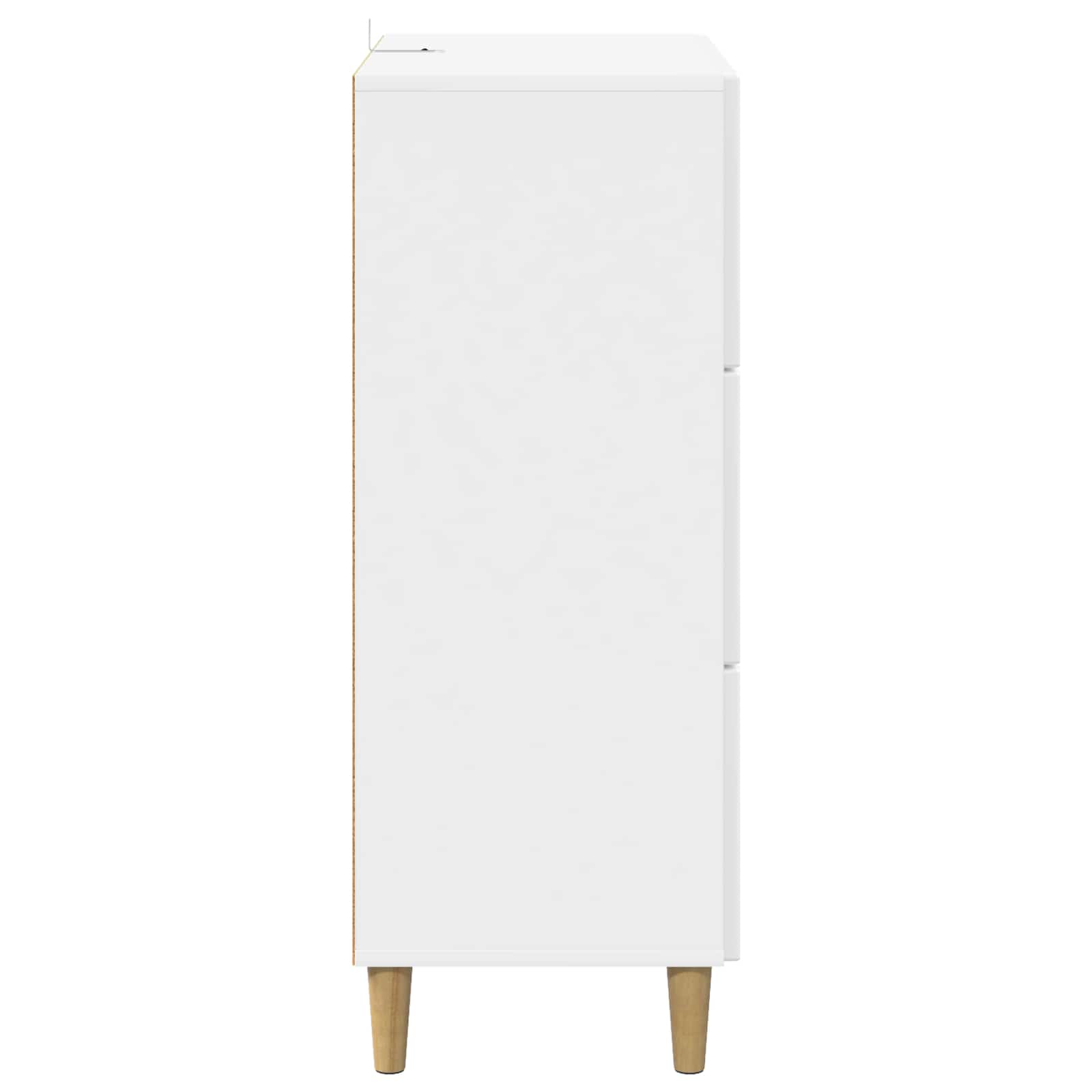 Ντουλάπι με Συρτάρια Γυαλιστερό Λευκό 66 x 34,5 x 90 εκ - Pakobazaar