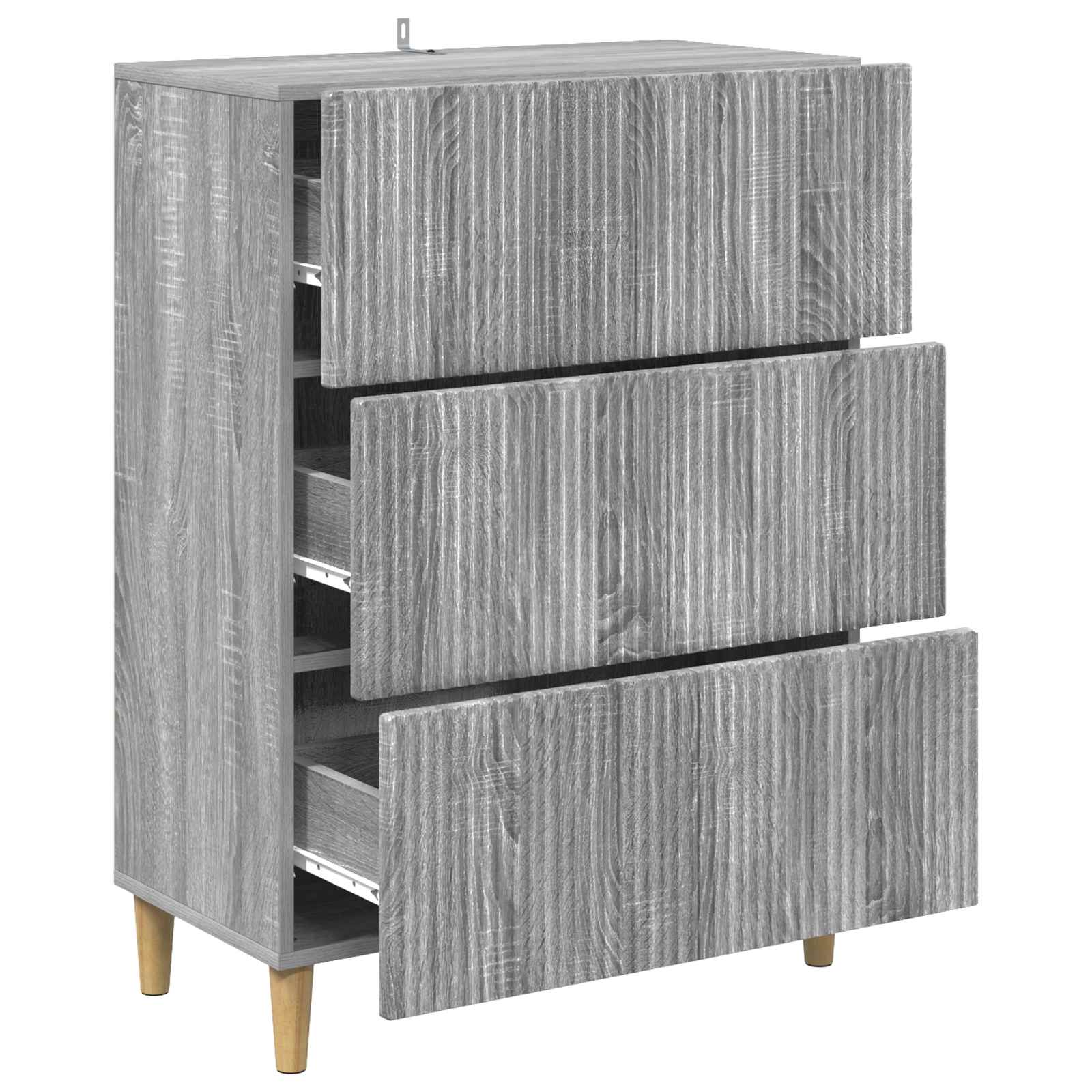 Ντουλάπι με Συρτάρια Γκρι Sonoma 66 x 34,5 x 90 εκ - Pakobazaar
