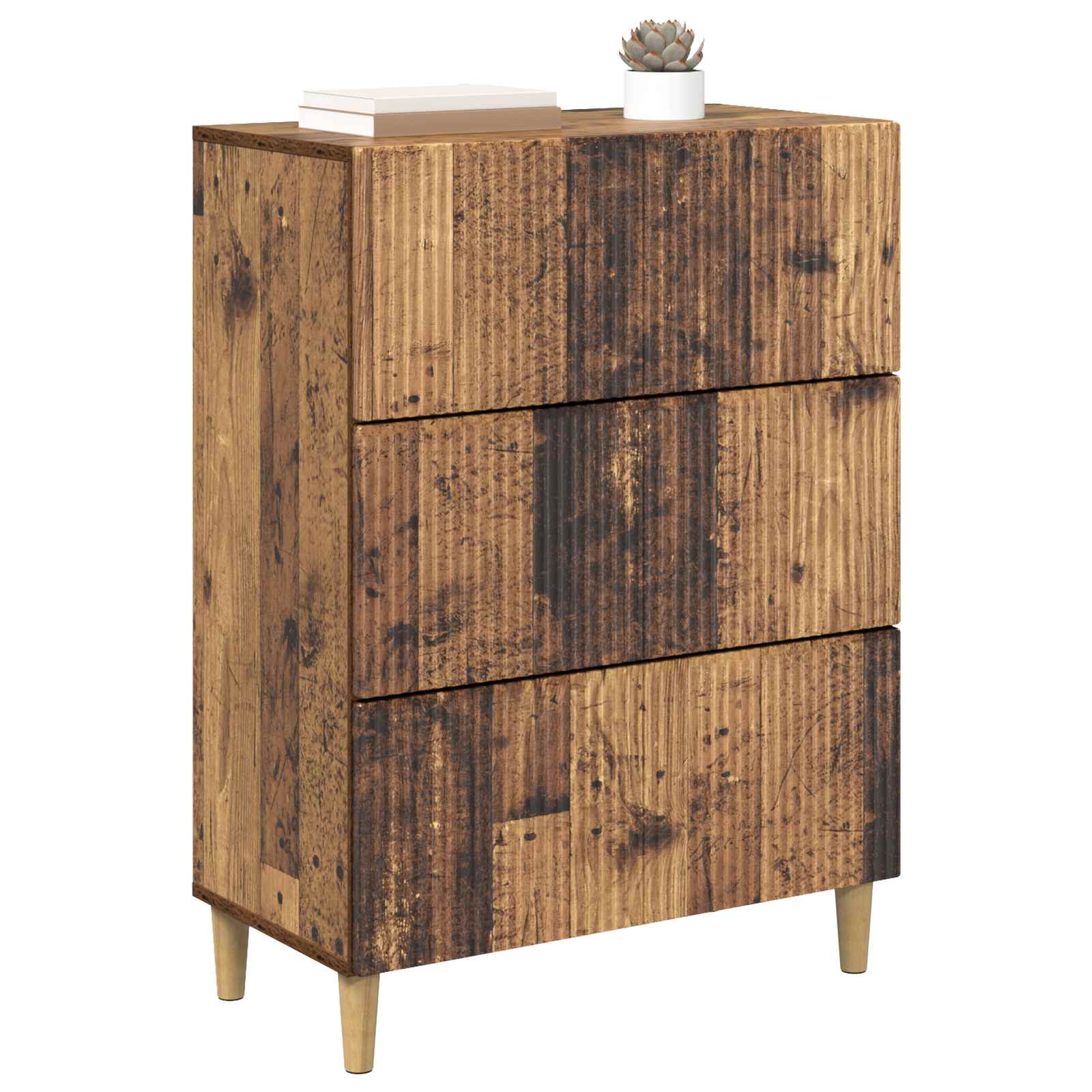 Ντουλάπι με Συρτάρια Παλαιωμένο ξύλο 66 x 34,5 x 90 εκ - Pakobazaar