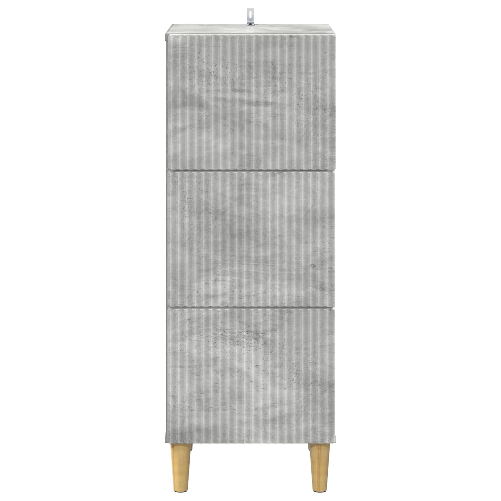 Ντουλάπι με Συρτάρια Γκρι Σκυροδέματος 33 x 34,5 x 90 εκ - Pakobazaar