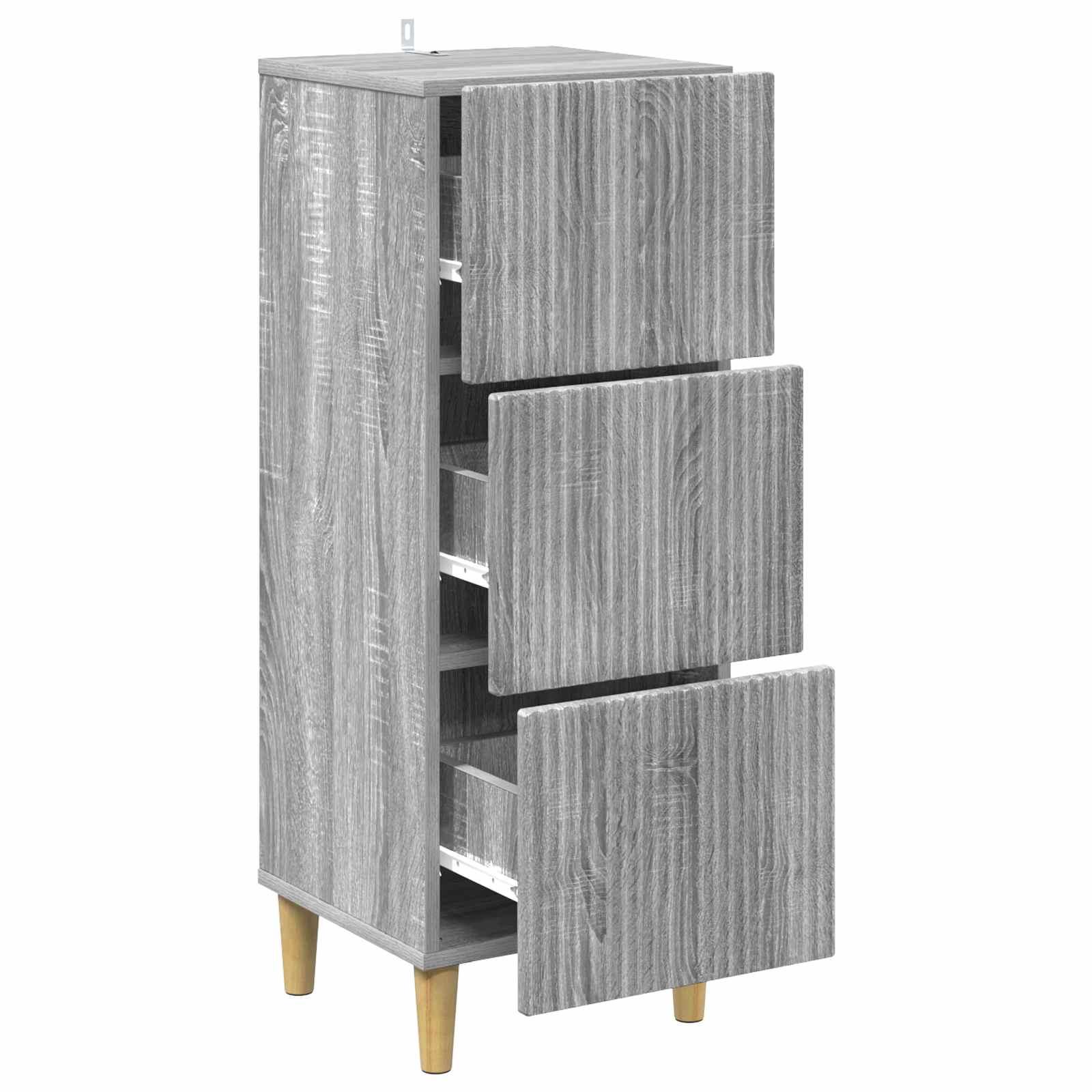 Ντουλάπι με Συρτάρια Γκρι Sonoma 33 x 34,5 x 90 εκ - Pakobazaar