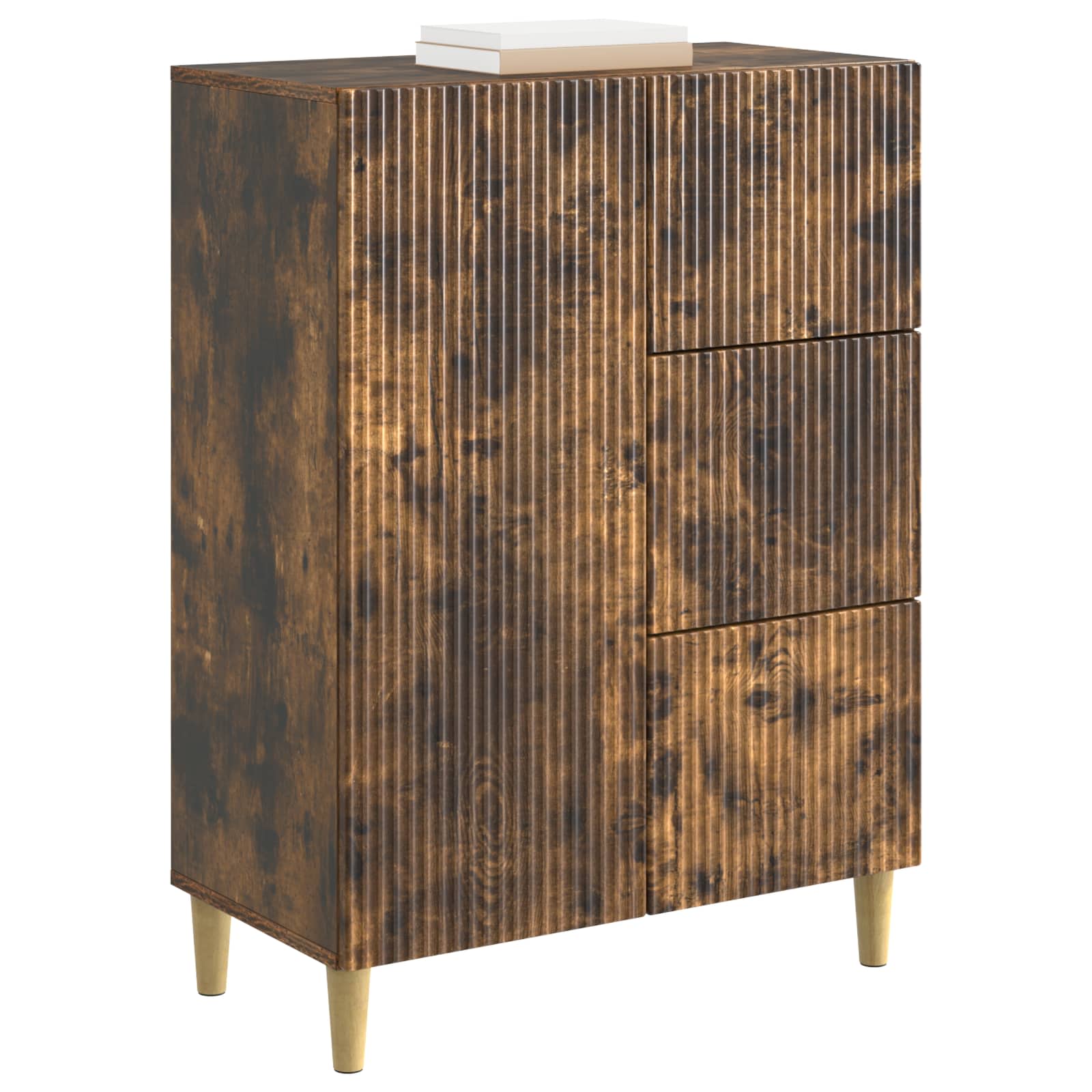 Πλαϊνό γραφείο Καπνισμένο Ξύλο Δρυός 66 x 34,5 x 90 εκ - Pakobazaar