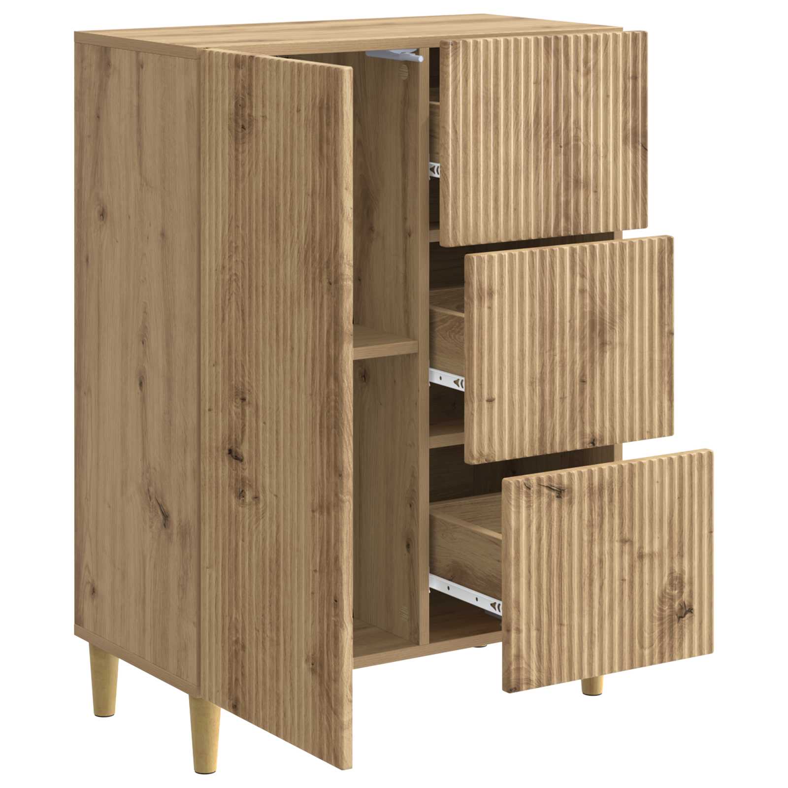 Πλαϊνό γραφείο με συρτάρι Artisan Δρυς 66 x 34,5 x 90 εκ - Pakobazaar
