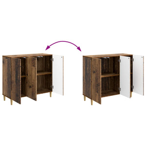 Πλαϊνό γραφείο Παλαιωμένο ξύλο 89 x 34,5 x 80 εκ - Pakobazaar
