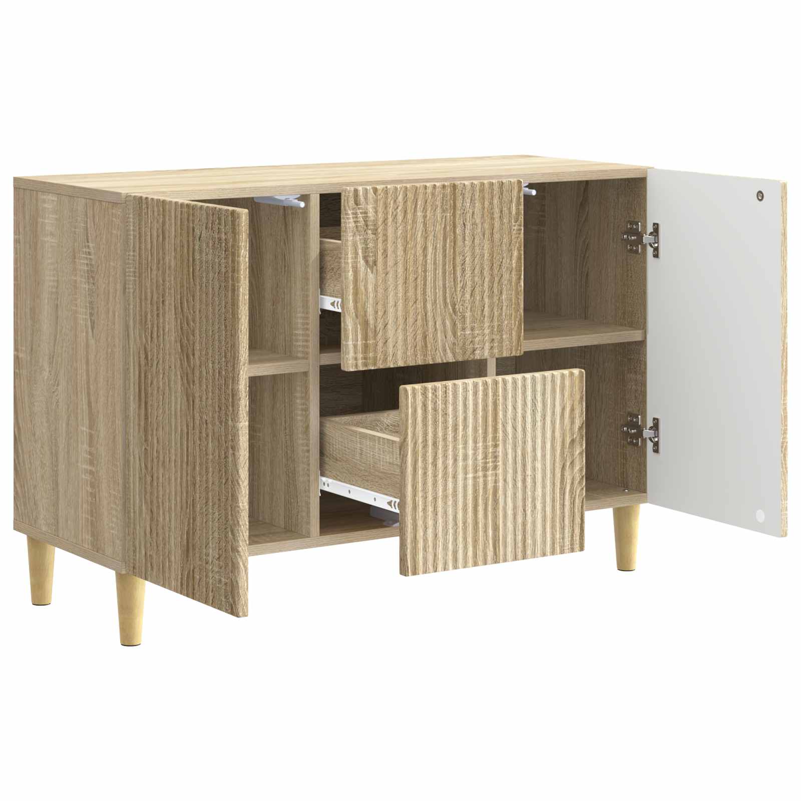 Πλαϊνό γραφείο με συρτάρι Sonoma Δρυς 89 x 34,5 x 60 εκ. - Pakobazaar