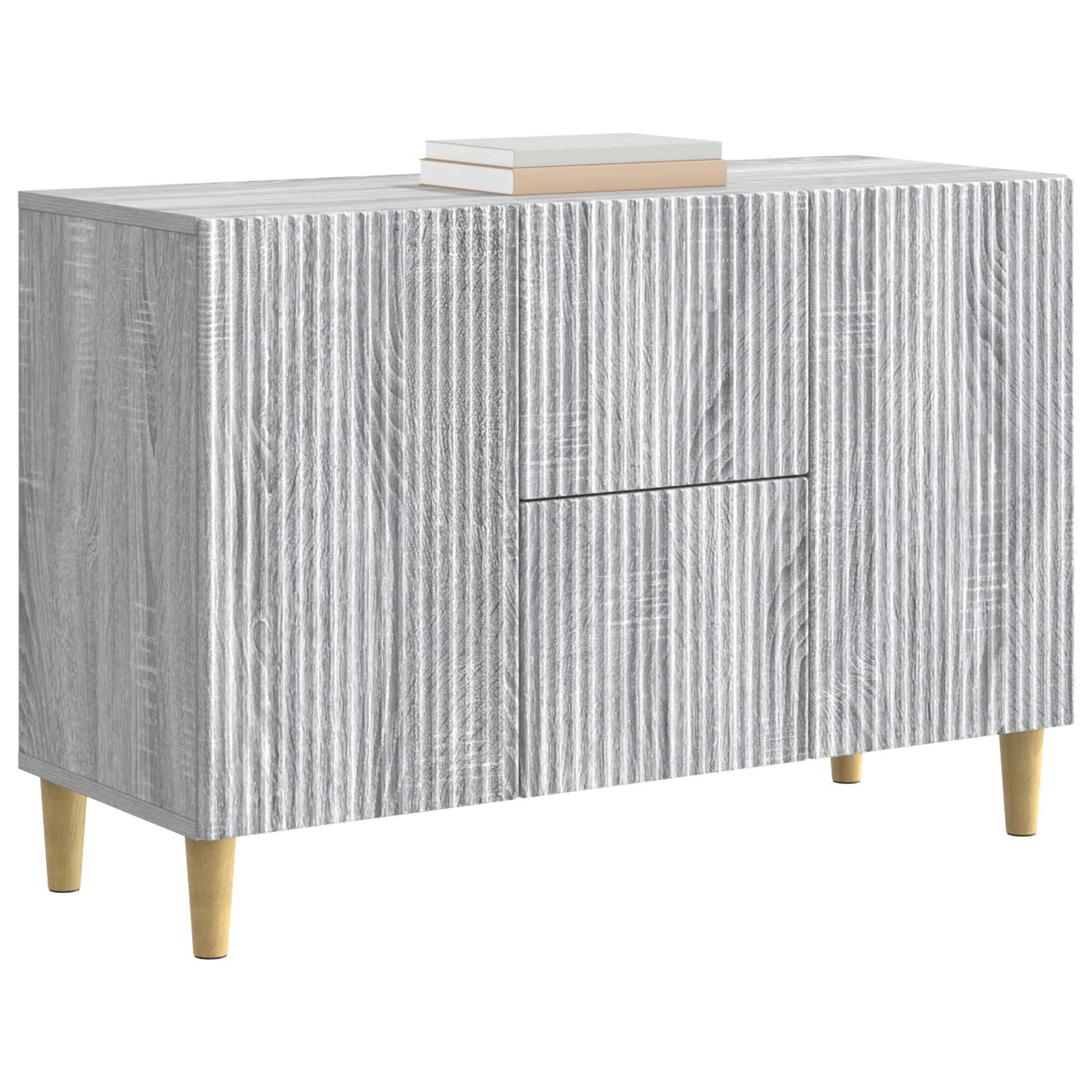 Πλαϊνό γραφείο με συρτάρι Γκρι Sonoma 89 x 34,5 x 60 εκ. - Pakobazaar