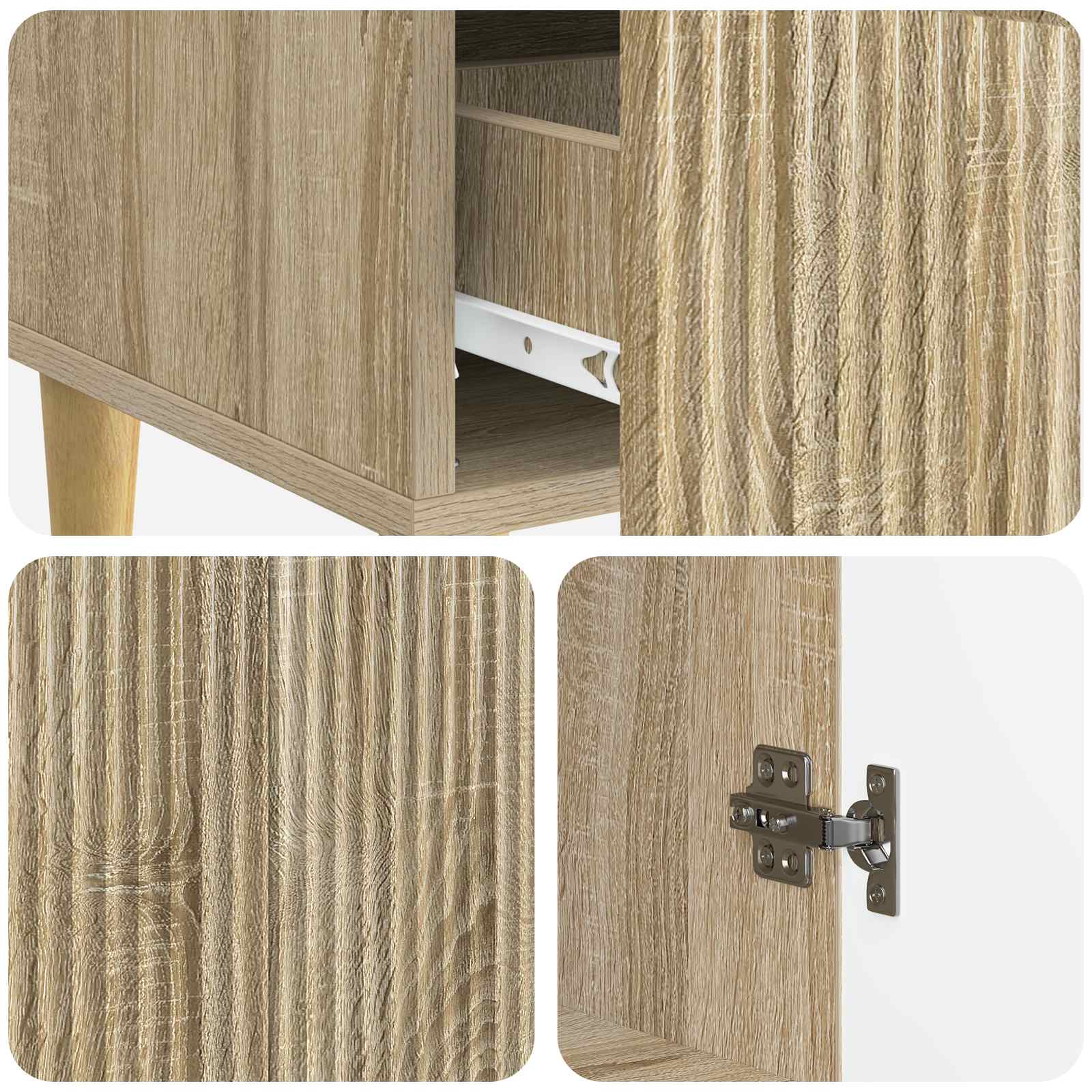 Πλαϊνό γραφείο με συρτάρι Sonoma Δρυς 66 x 34,5 x 95 εκ. - Pakobazaar