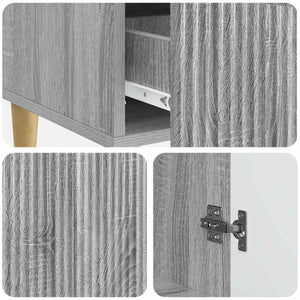 Πλαϊνό γραφείο με συρτάρι Γκρι Sonoma 66 x 34,5 x 95 εκ. - Pakobazaar