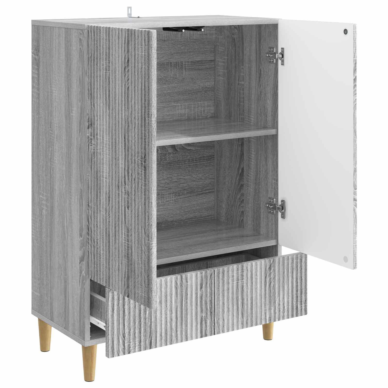 Πλαϊνό γραφείο με συρτάρι Γκρι Sonoma 66 x 34,5 x 95 εκ. - Pakobazaar