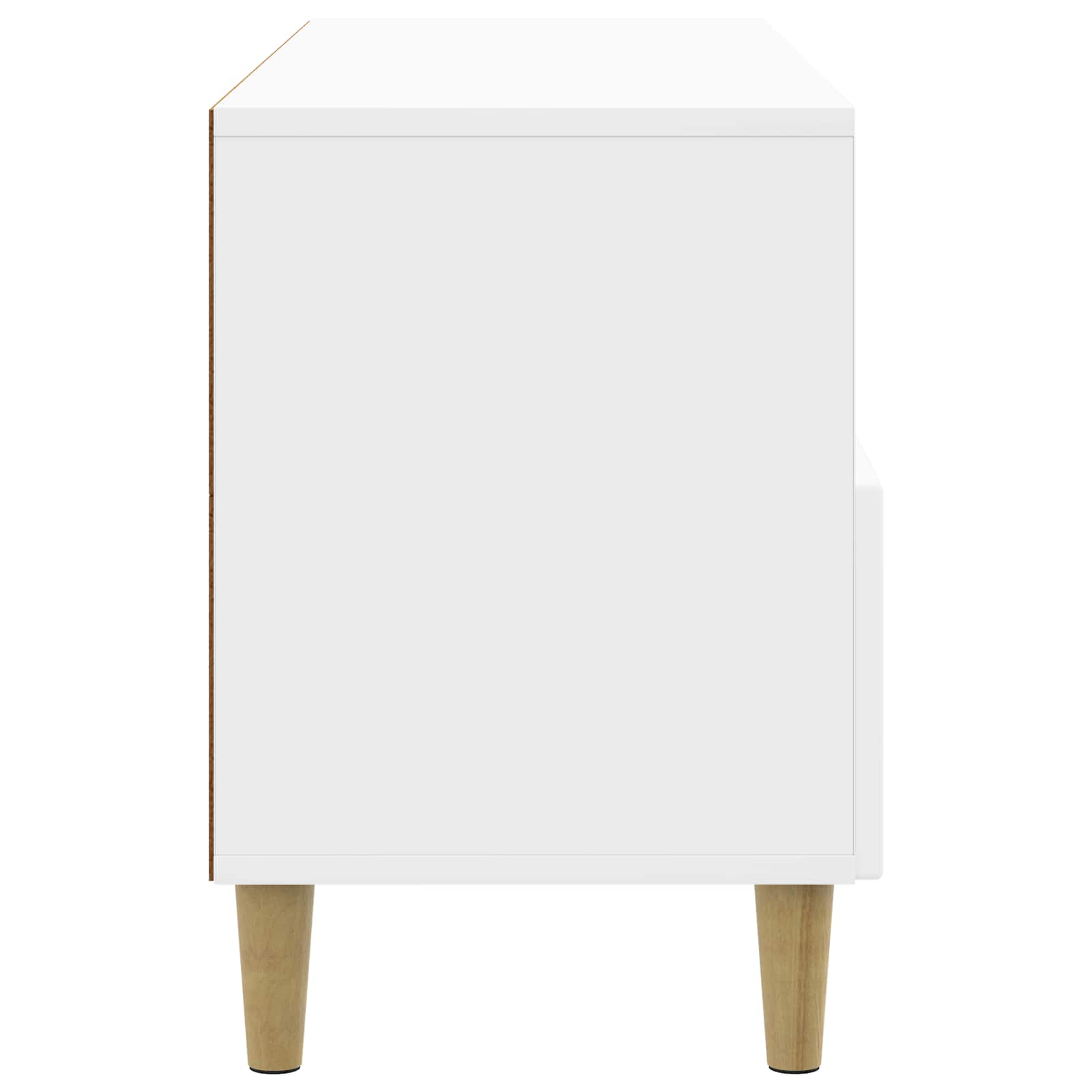 Ντουλάπι TV με συρτάρι Γυαλιστερό Λευκό 102 x 34,5 x 50 εκ. - Pakobazaar