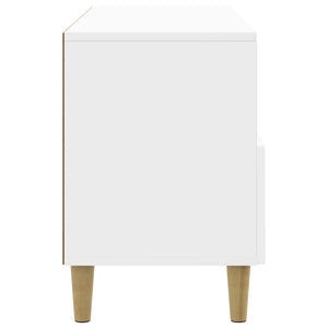 Ντουλάπι TV με συρτάρι Γυαλιστερό Λευκό 102 x 34,5 x 50 εκ. - Pakobazaar