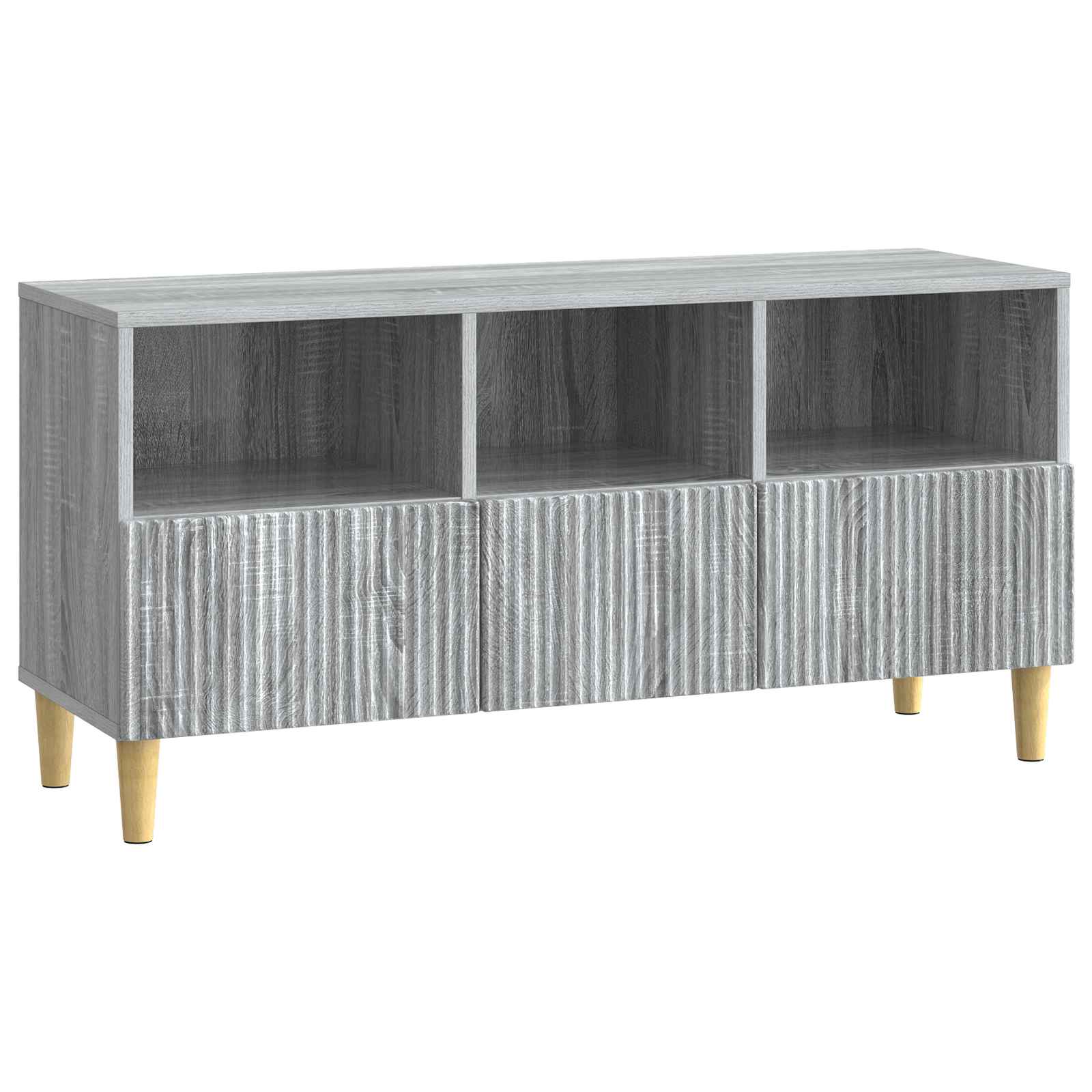 Ντουλάπι TV Γκρι Sonoma 102 x 34,5 x 50 εκ. Επεξεργασμένο Ξύλο - Pakobazaar