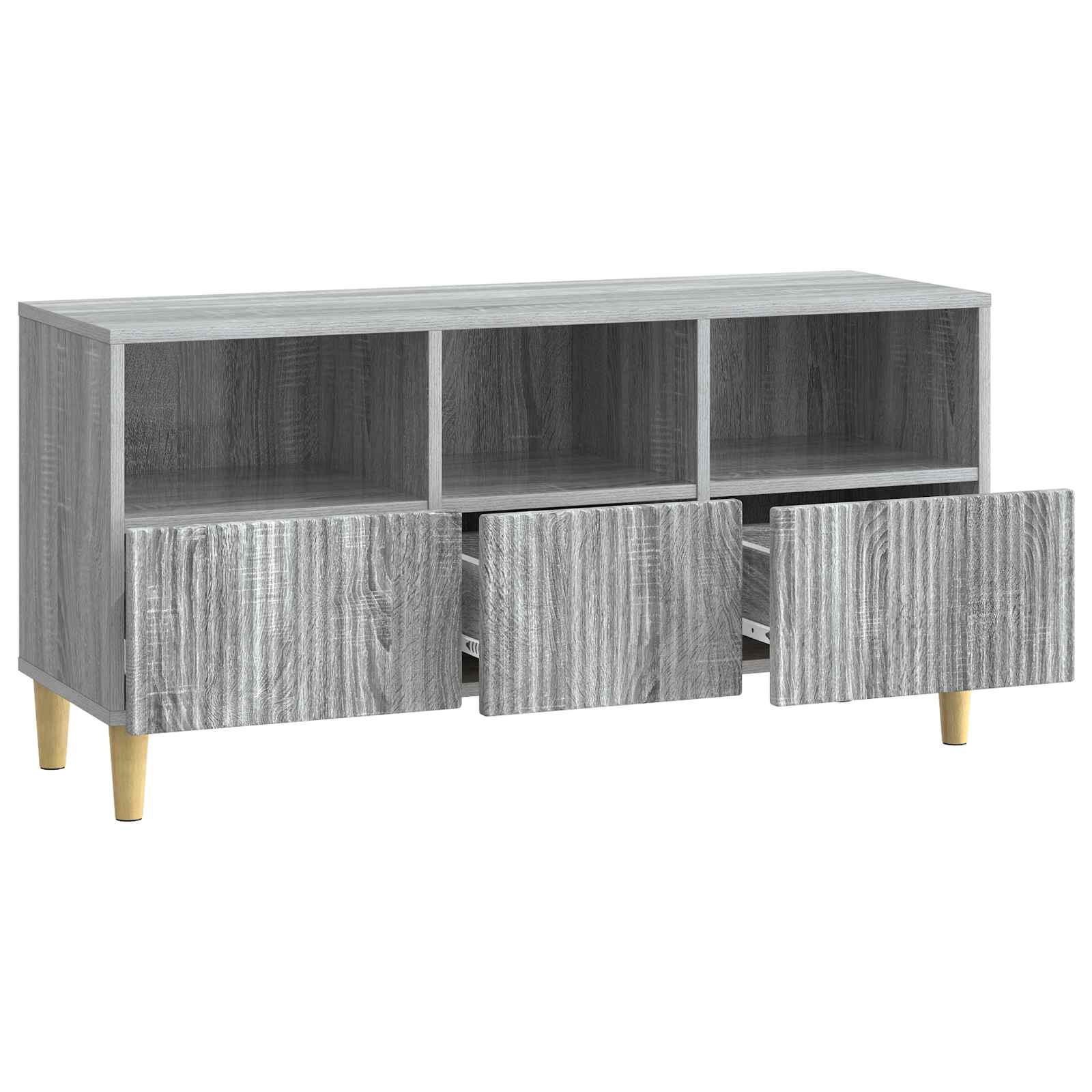 Ντουλάπι TV Γκρι Sonoma 102 x 34,5 x 50 εκ. Επεξεργασμένο Ξύλο - Pakobazaar