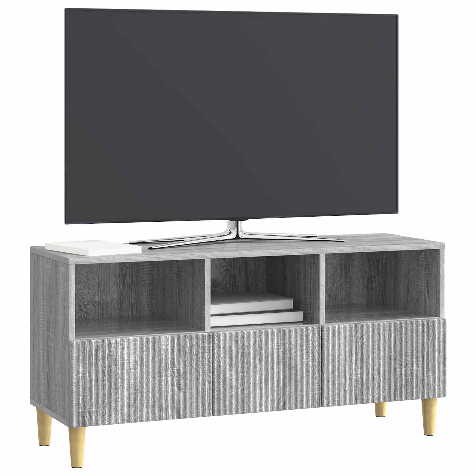 Ντουλάπι TV Γκρι Sonoma 102 x 34,5 x 50 εκ. Επεξεργασμένο Ξύλο - Pakobazaar