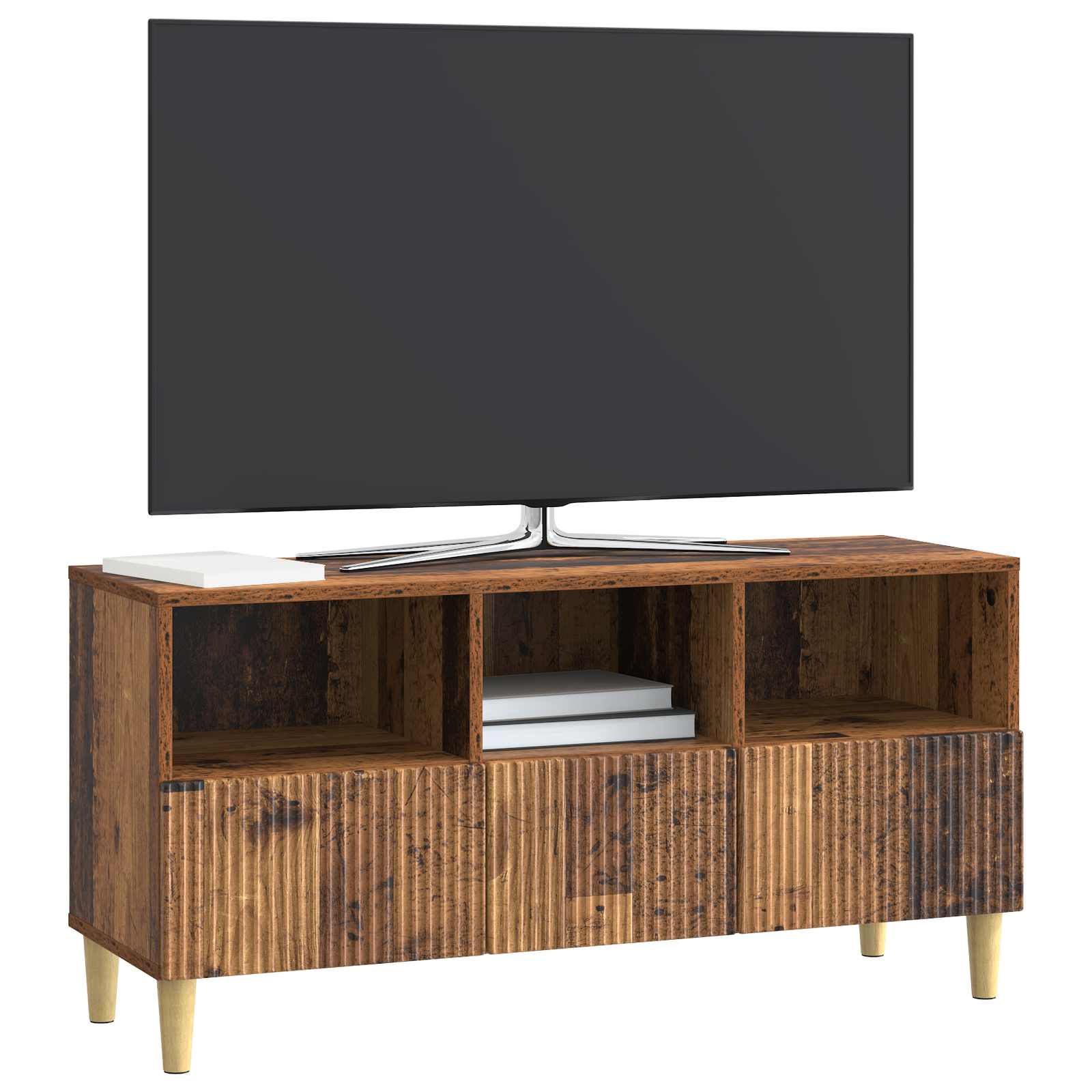 Ντουλάπι TV με συρτάρι Παλαιωμένο ξύλο 102 x 34,5 x 50 εκ. - Pakobazaar