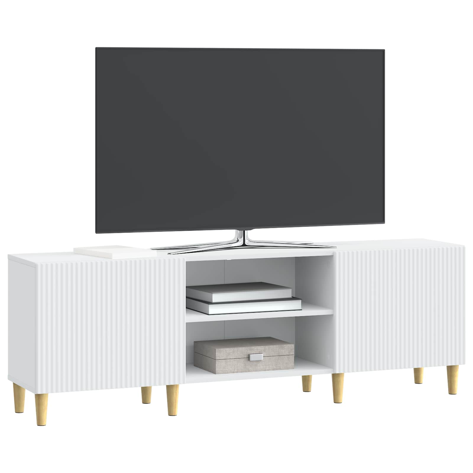 Ντουλάπι TV Λευκό 150 x 31 x 50 εκ. Επεξεργασμένο Ξύλο - Pakobazaar