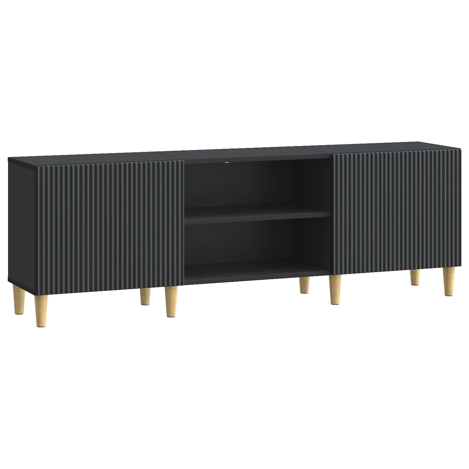 Ντουλάπι TV Μαύρο 150 x 31 x 50 εκ. Επεξεργασμένο Ξύλο - Pakobazaar