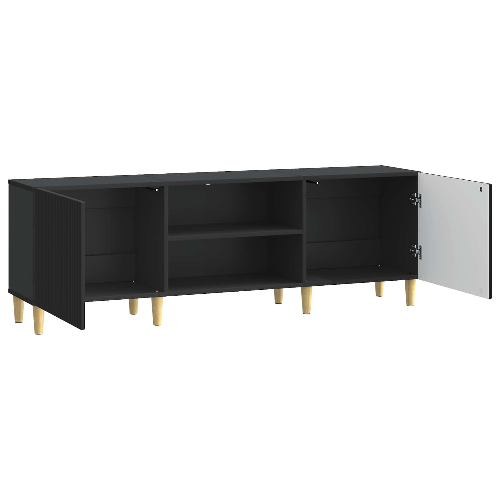 Ντουλάπι TV Μαύρο 150 x 31 x 50 εκ. Επεξεργασμένο Ξύλο - Pakobazaar