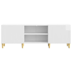 Ντουλάπι TV Γυαλιστερό Λευκό 150 x 31 x 50 εκ. - Pakobazaar
