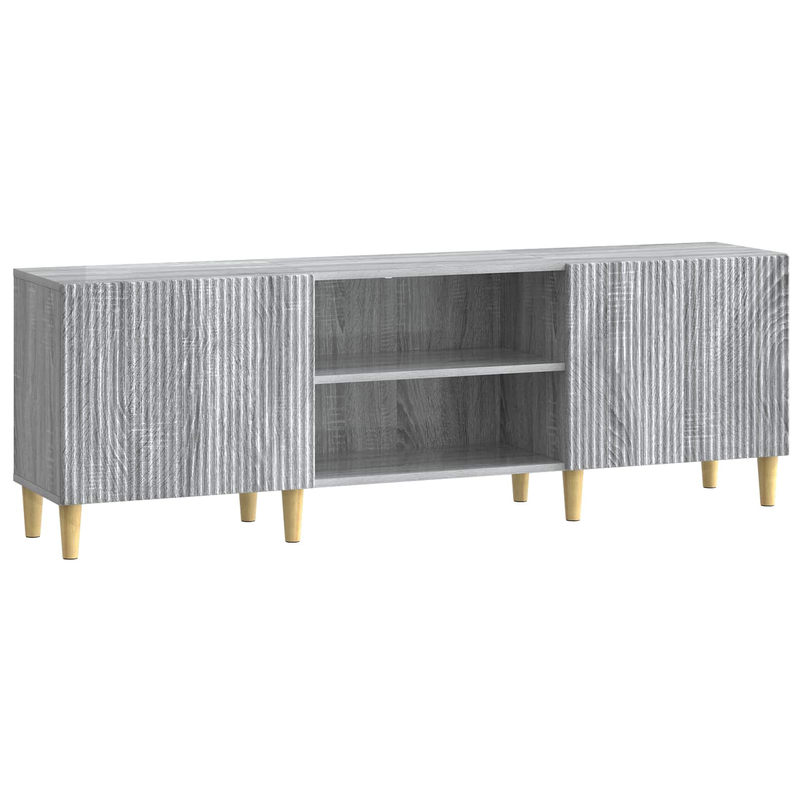 Ντουλάπι TV Γκρι Sonoma 150 x 31 x 50 εκ. Επεξεργασμένο Ξύλο - Pakobazaar