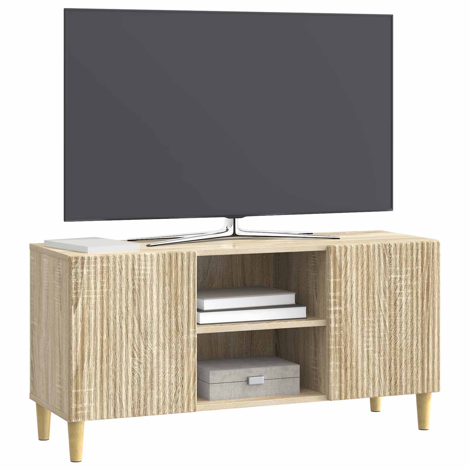 Ντουλάπι TV Sonoma Δρυς 102 x 34,5 x 50 εκ. Επεξεργασμένο Ξύλο - Pakobazaar