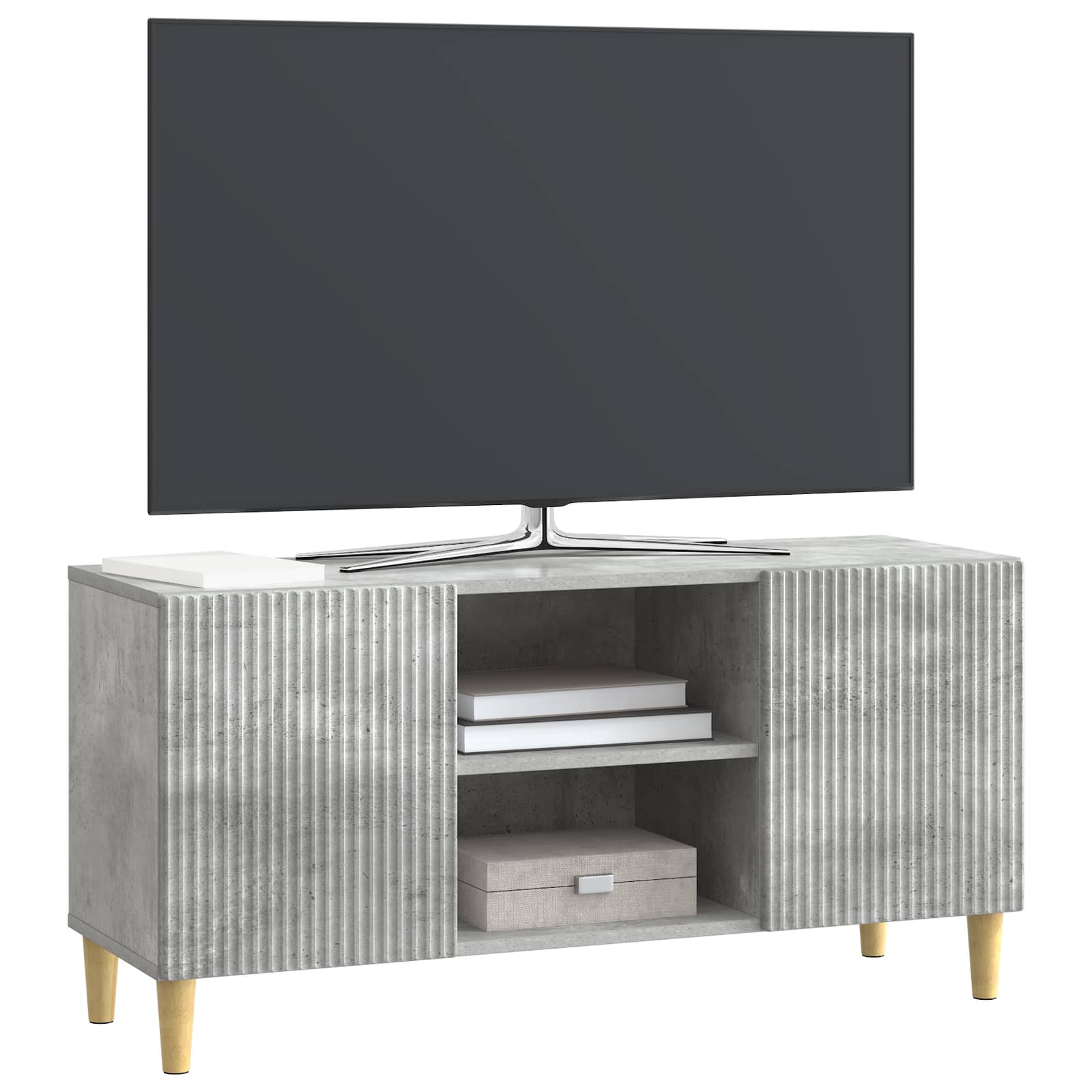 Ντουλάπι TV Γκρι Σκυροδέματος 102 x 34,5 x 50 εκ. - Pakobazaar