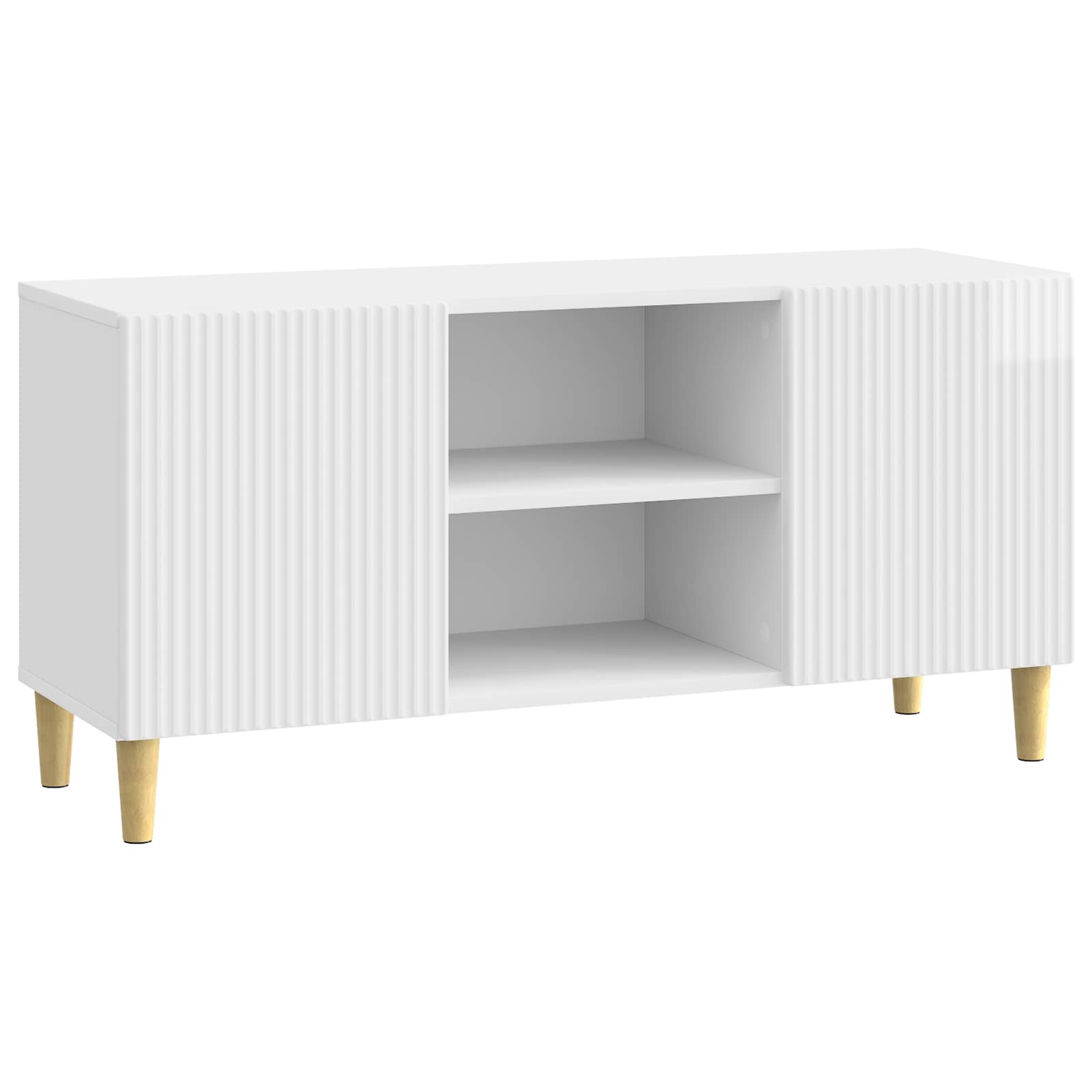 Ντουλάπι TV Γυαλιστερό Λευκό 102 x 34,5 x 50 εκ. - Pakobazaar