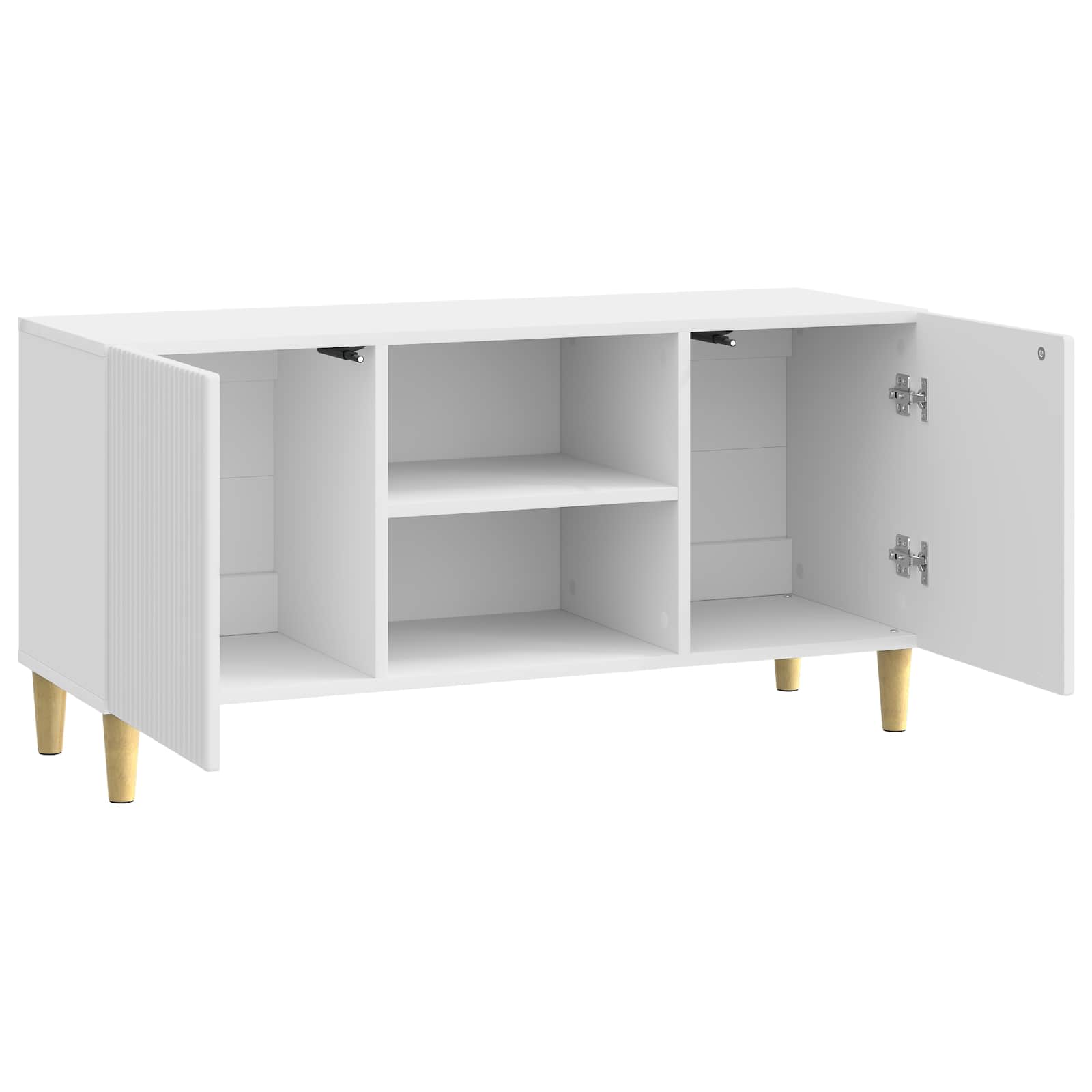 Ντουλάπι TV Γυαλιστερό Λευκό 102 x 34,5 x 50 εκ. - Pakobazaar