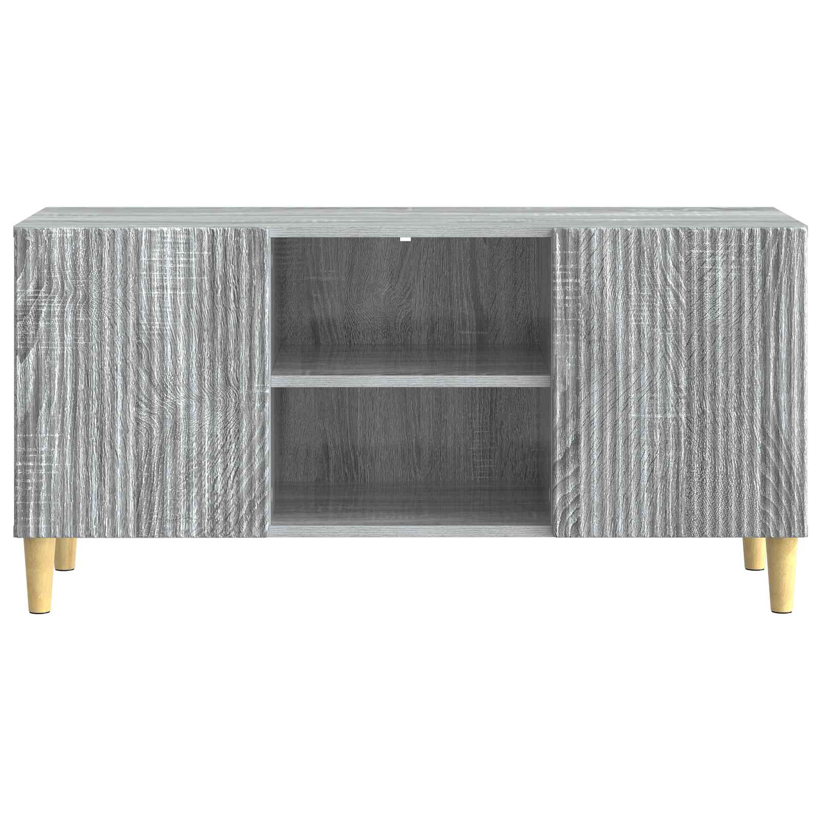 Ντουλάπι TV Γκρι Sonoma 102 x 34,5 x 50 εκ. Επεξεργασμένο Ξύλο - Pakobazaar